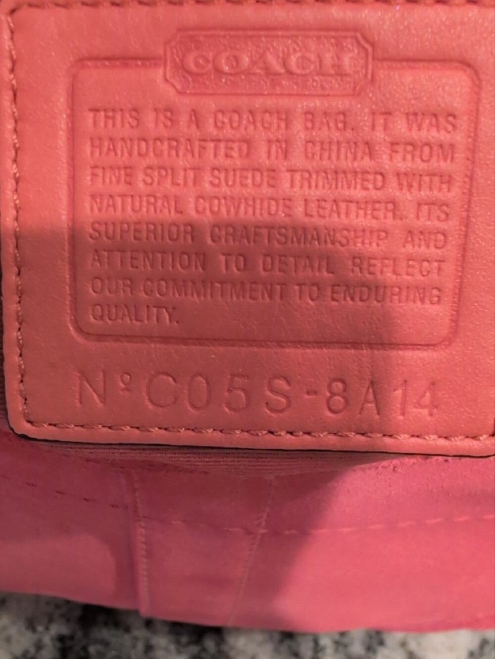 Coach Mini Soho Suede Hobo Shoulder Bag - VINTAGE - Picture 7 of 9